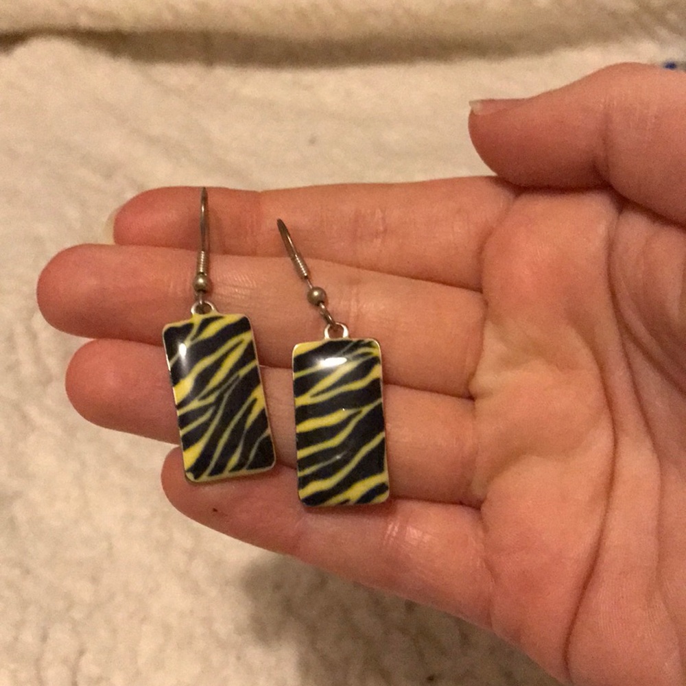Zebra Print Earrings